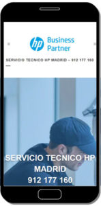telefono servicio tecnico hp madrid